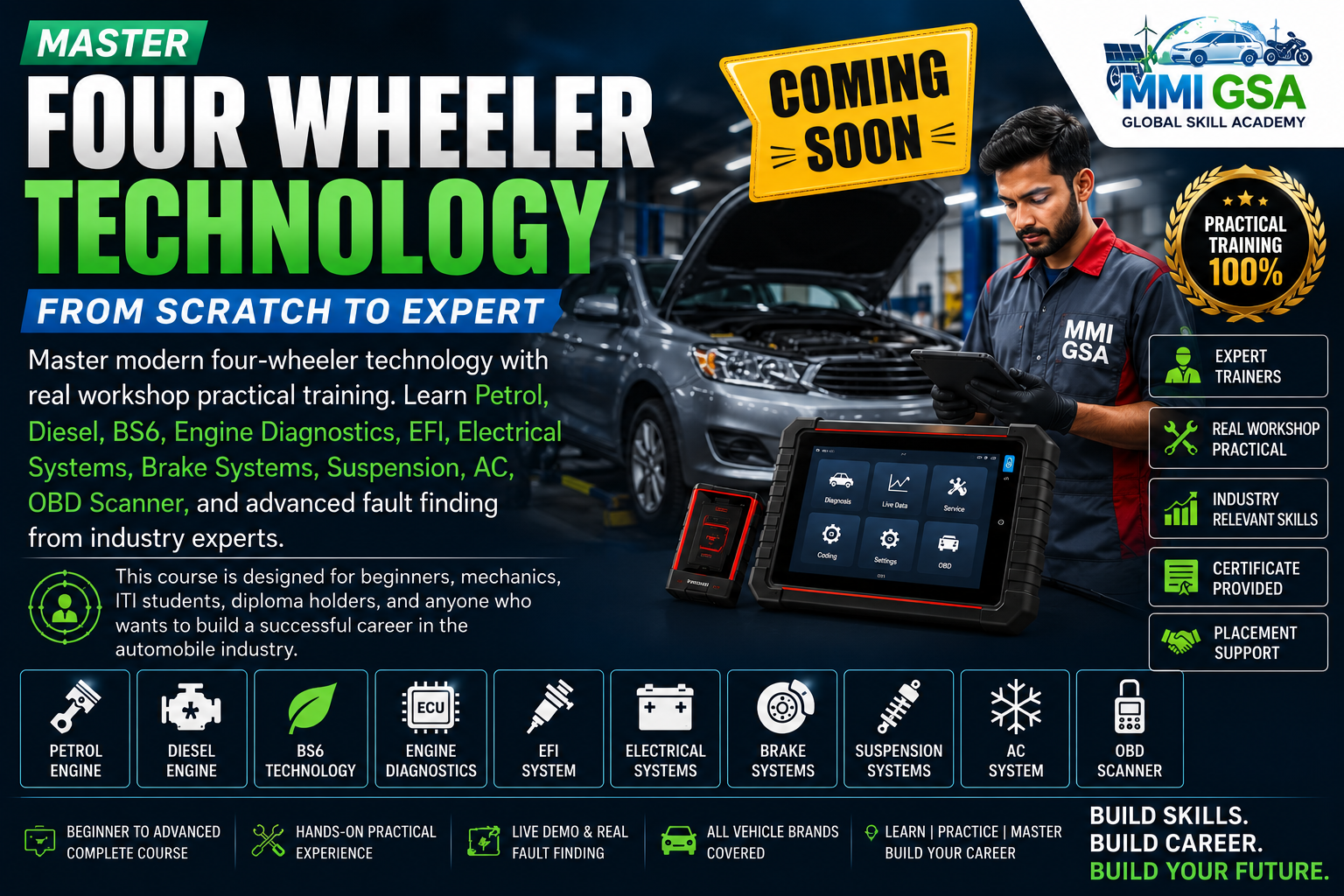 Master Four Wheeler Technology – Complete Technician Course