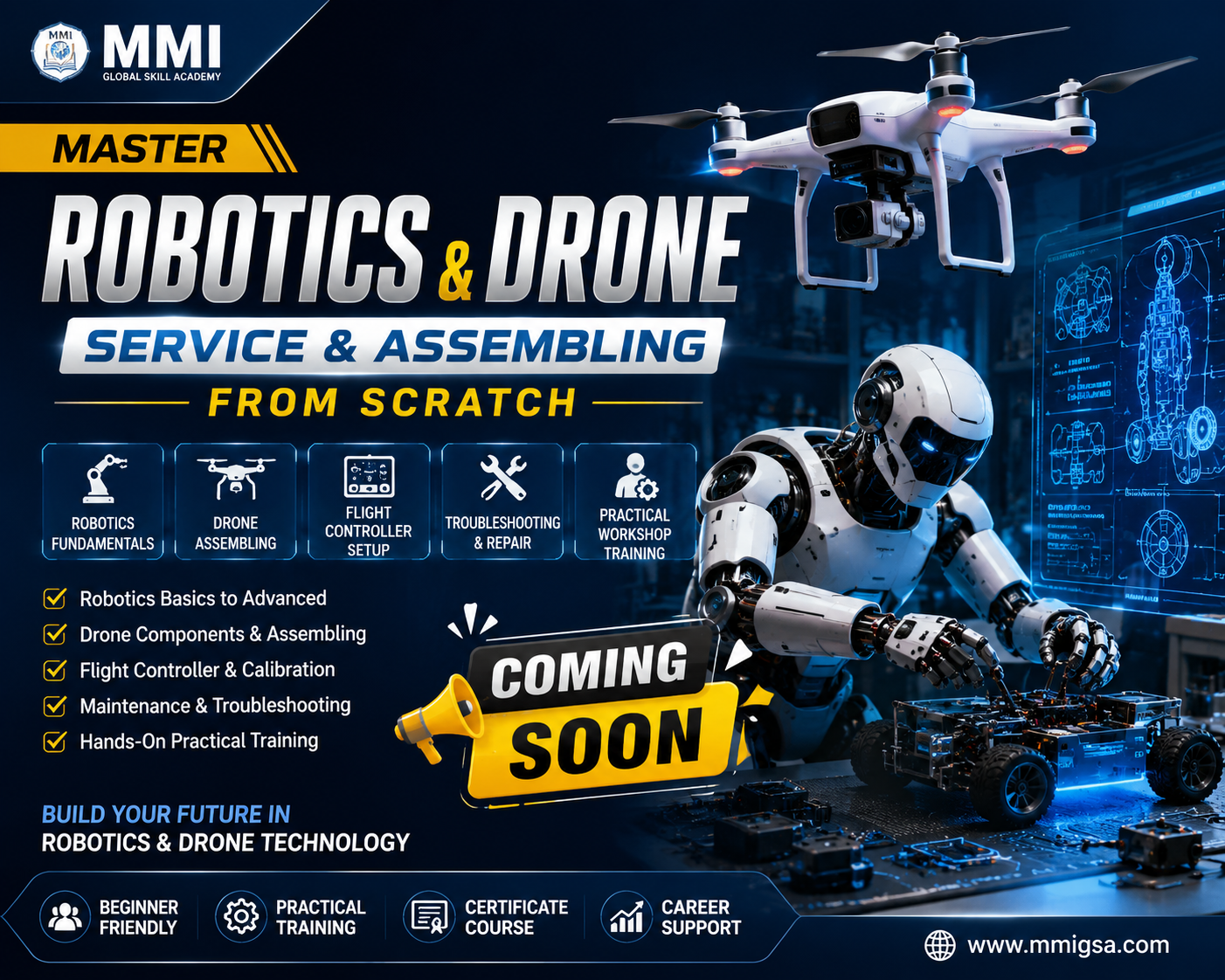 Master Robotics & Drone Service & Assembling From Scratch