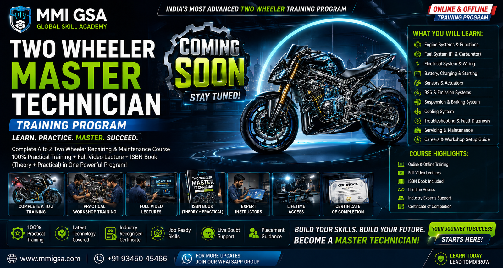 Two Wheeler Master Technician — Online & Offline